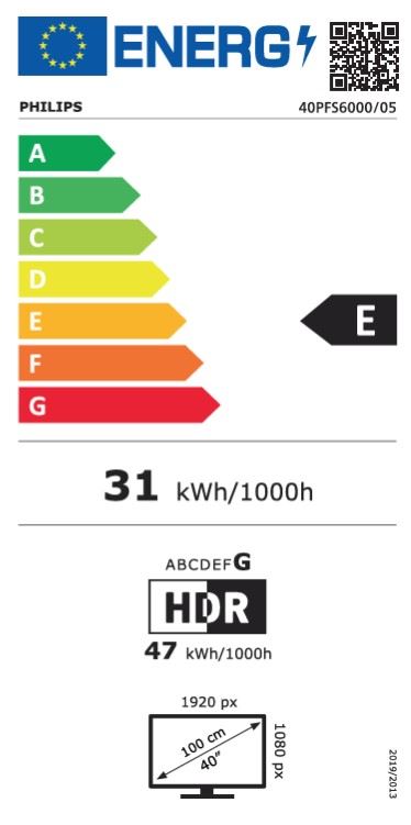 TV PHILIPS LED 40PFS6000/12 (40", FHD, LED, Smart TV, HDR10, DVB-T2/C/S2)-3
