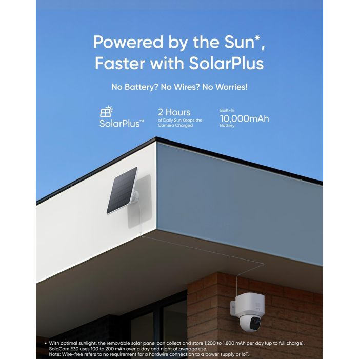 Vanjska bežična kamera ANKER Eufy Security Solocam E30 s solarnim panelom-0