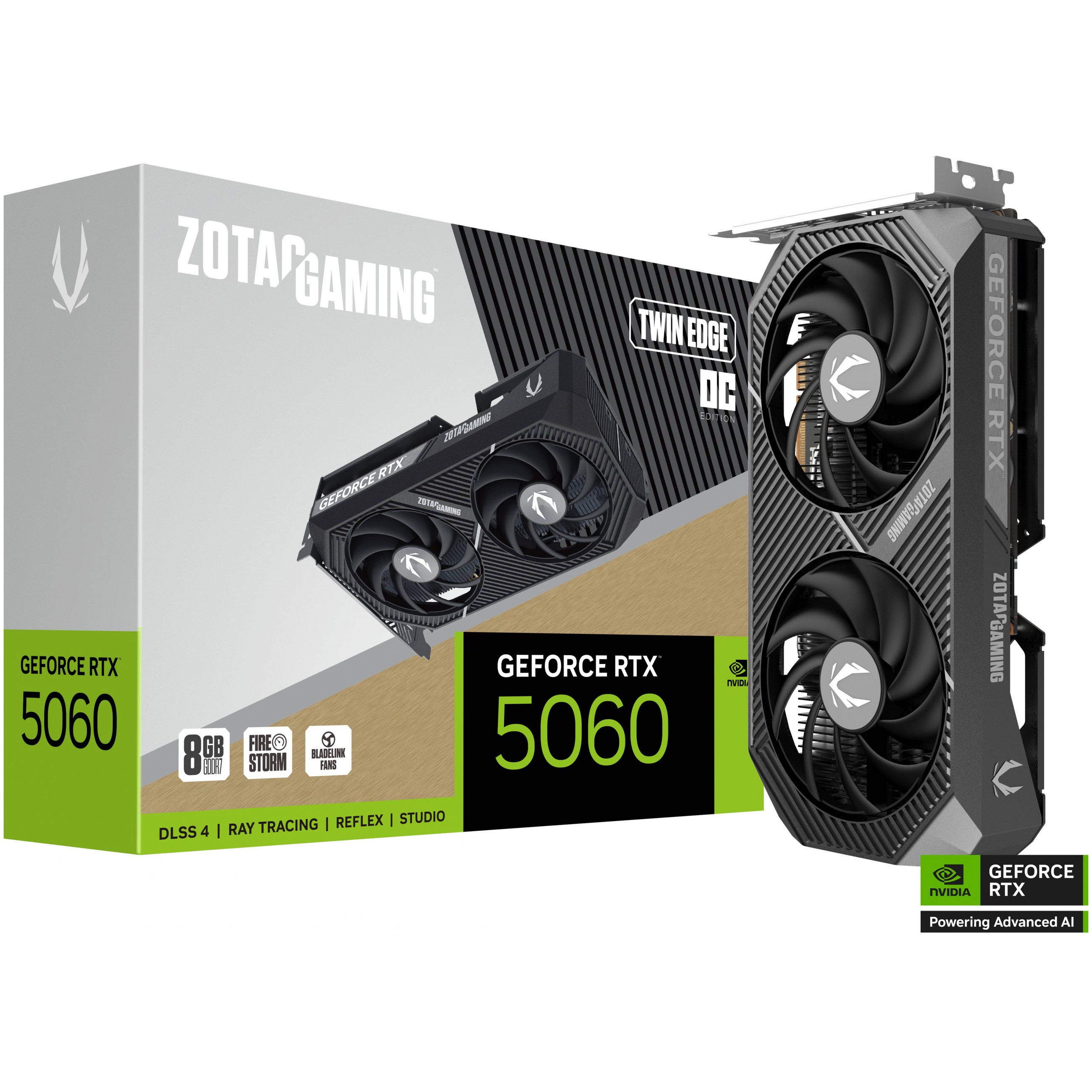 Grafička kartica ZOTAC GAMING GeForce RTX 5060 Twin Edge OC 8 GB GDDR7-7