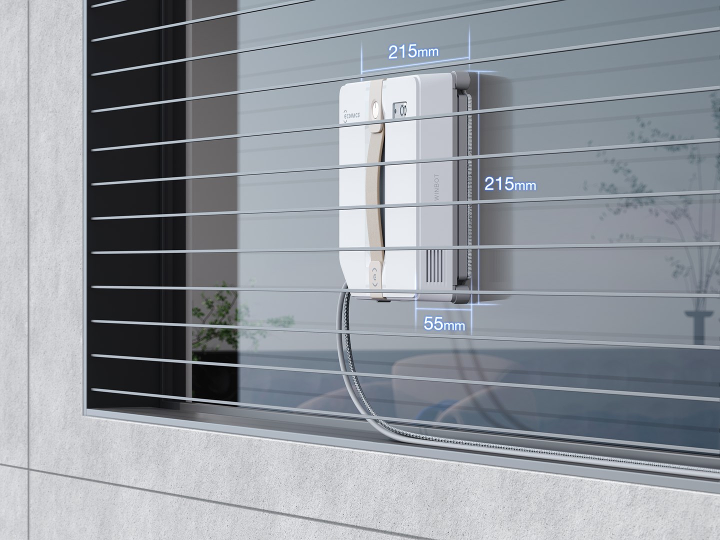 Robot za čišćenje prozora ECOVACS Winbot Mini (bijeli)-3