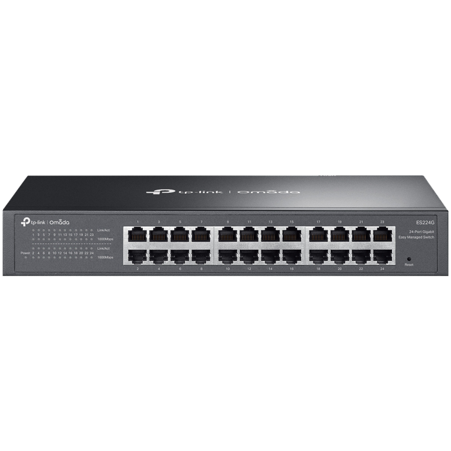 Preklopnik TP-LINK Omada ES224G Managed L2 Gigabit Ethernet (10/100/1000) Crna