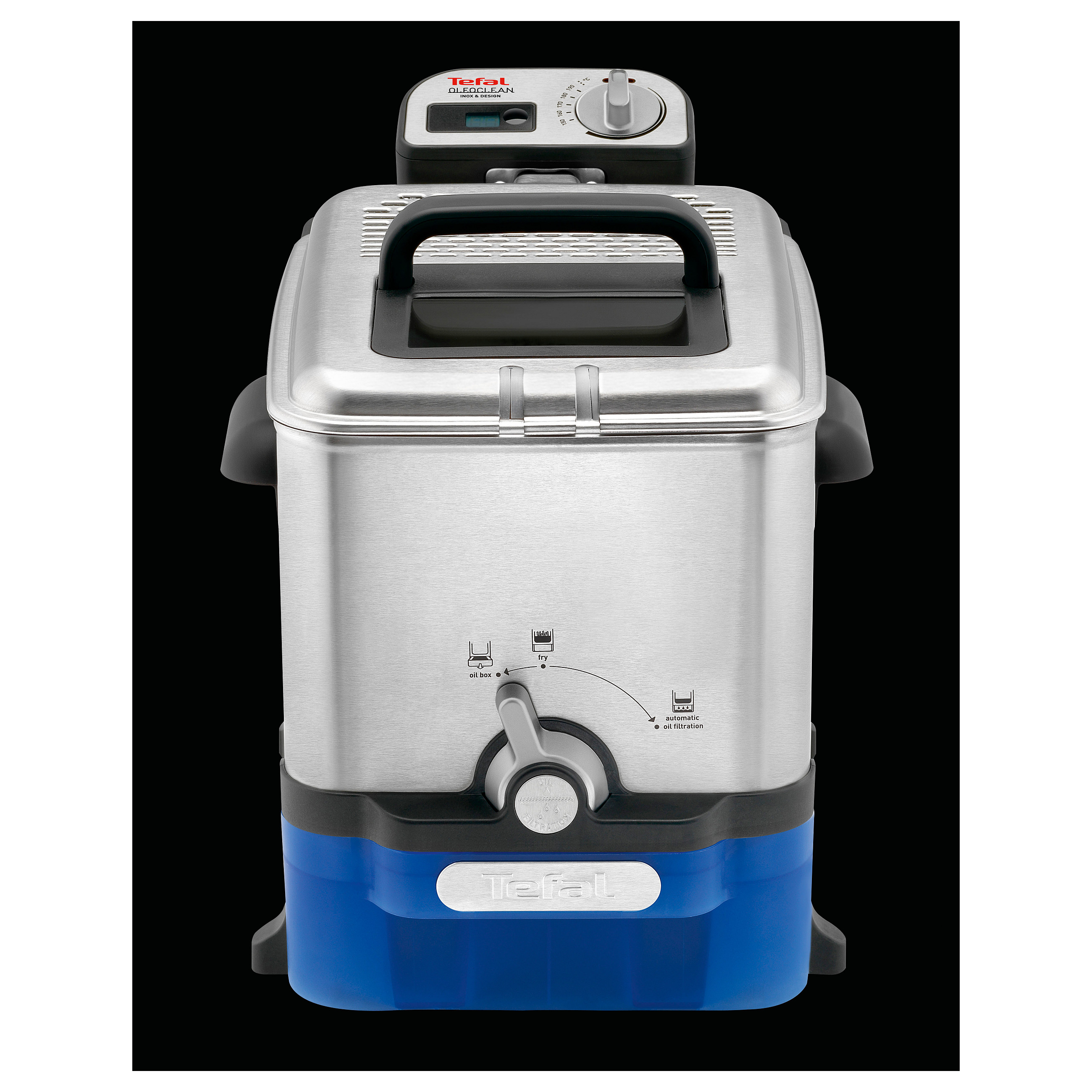 Friteza TEFAL Oleoclean Pro Inox & Design FR8040 (3.5 L, 2300 W)-4