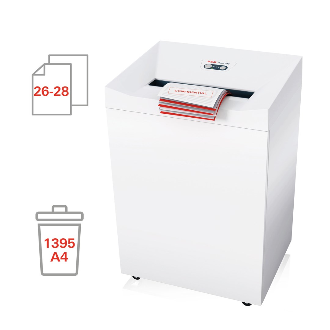 HSM Pure 740 shredder, 145 l, 5,8 mm-3