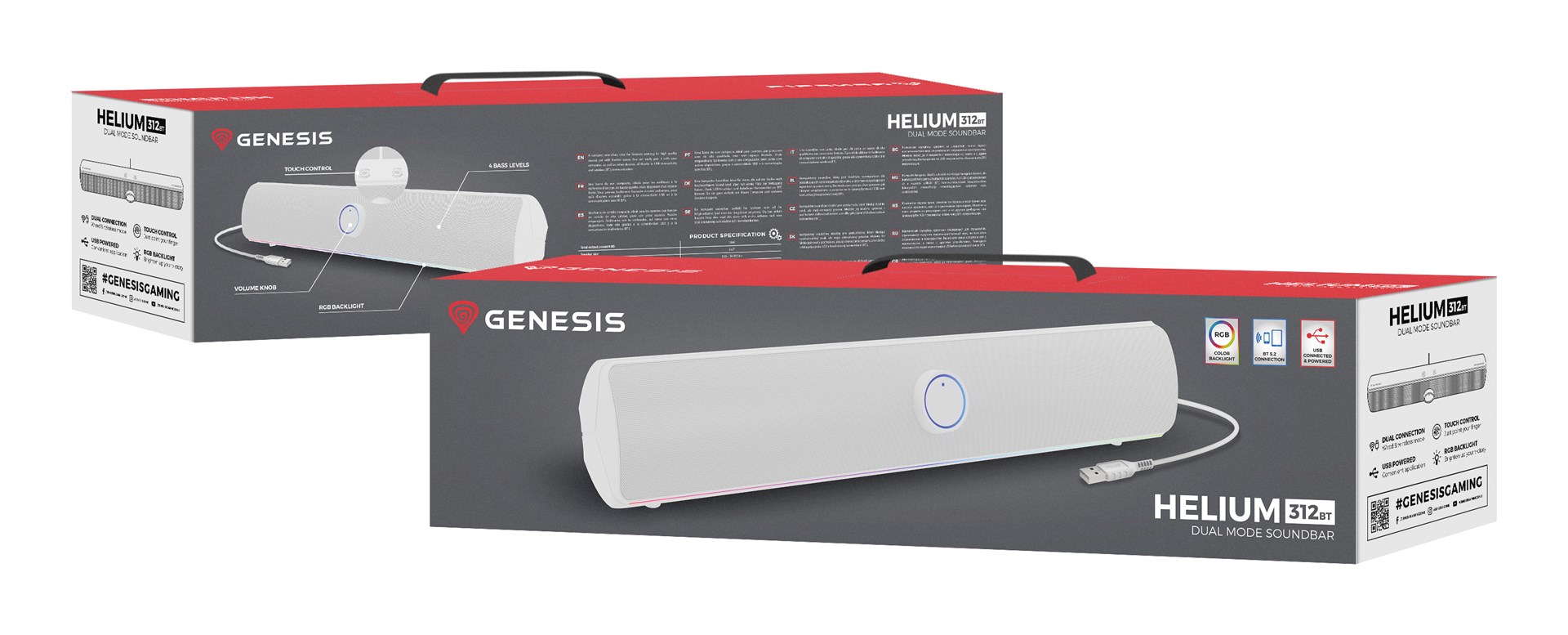 GENESIS NCS-2305 soundbar speaker White 2.0 channels 10 W-8