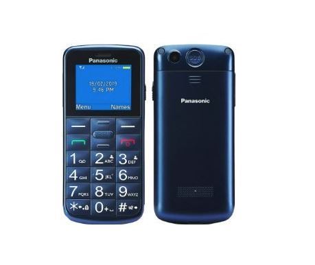Mobilni telefon PANASONIC KX-TU110 EXC Plavi + Strujni punjač Blackview 1A-0