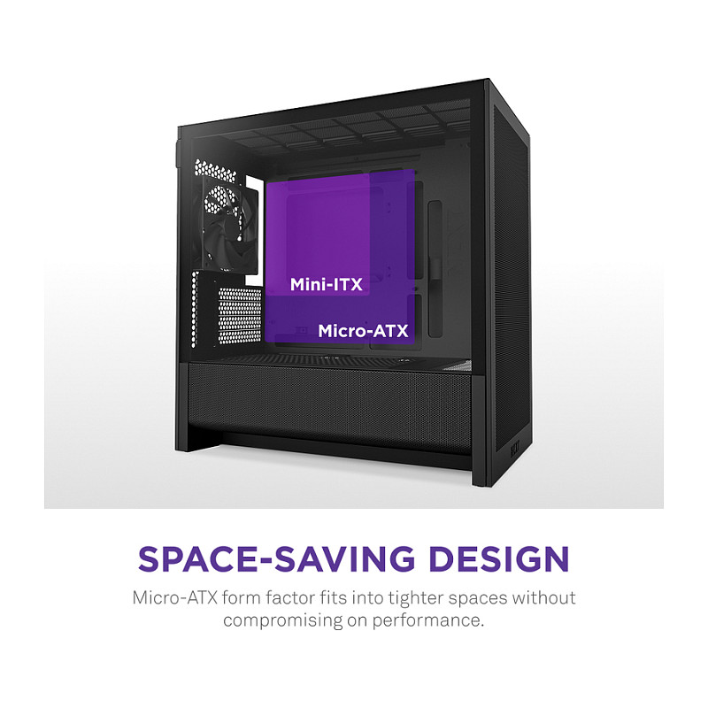 Kućište NZXT H9 H3 Flow Midi Tower crna boja-3