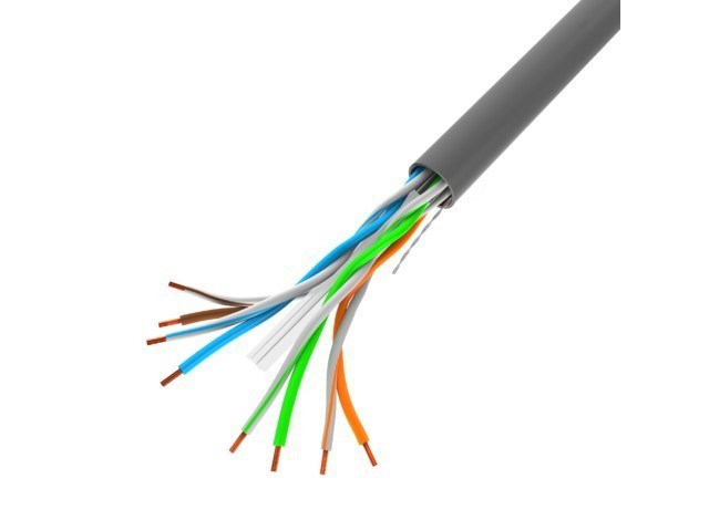 Mrežni instalacijski kabel LANBERG LCU6-11CU-0100-S, Cat.6 U/UTP, 100m, siva boja-1