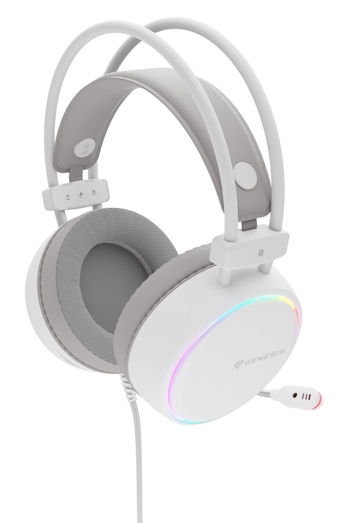 Slušalice GENESIS NSG-2308 (Wired, Head-band, Gaming, USB Type-A, Bijele)-3