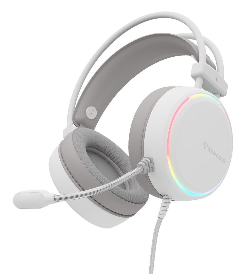 Slušalice GENESIS NSG-2308 (Wired, Head-band, Gaming, USB Type-A, Bijele)-4