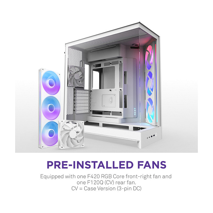 Kućište NZXT H9 FLOW RGB (midi tower, bijelo)-2