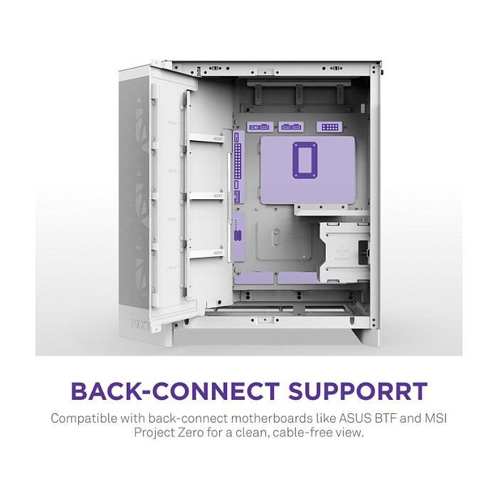 Kućište NZXT H9 FLOW RGB (midi tower, bijelo)-7