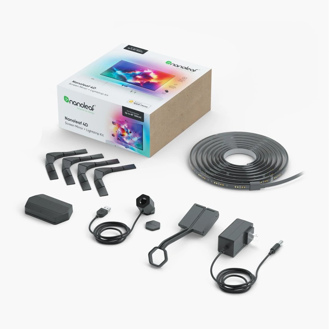 Ambijentalna rasvjeta NANOLEAF 4D Screen Mirror + Lightstrip Kit (do 85", RGBIC, Matter)-0