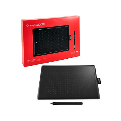 Grafički tablet WACOM One by Medium crni, crveni 2540 lpi 216 x 135 mm USB-6