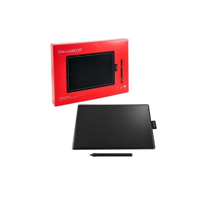 Grafički tablet WACOM One by Medium crni, crveni 2540 lpi 216 x 135 mm USB-2