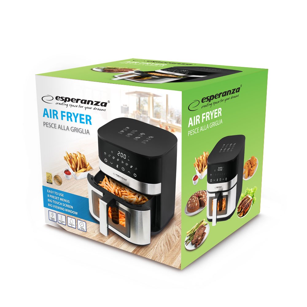Friteza Esperanza EKA003 Non-fat fryer 5L, 1400W Inox-2