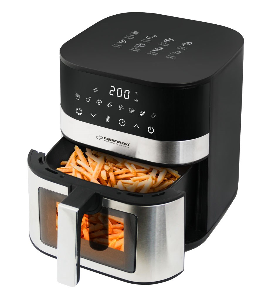 Friteza Esperanza EKA003 Non-fat fryer 5L, 1400W Inox-1