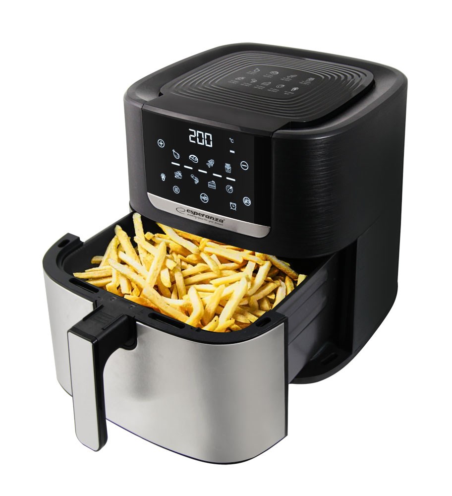 Non-fat fryer ESPERANZA EKA004 (8L, 1700W, inox)-5