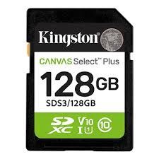 SD kartica KINGSTON Canvas Select Plus Gen3 128GB (150MB/s, C10, UHS-I U1, V10)