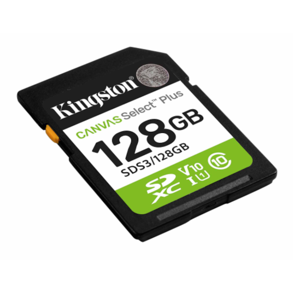 SD kartica KINGSTON Canvas Select Plus Gen3 128GB (150MB/s, C10, UHS-I U1, V10)-1