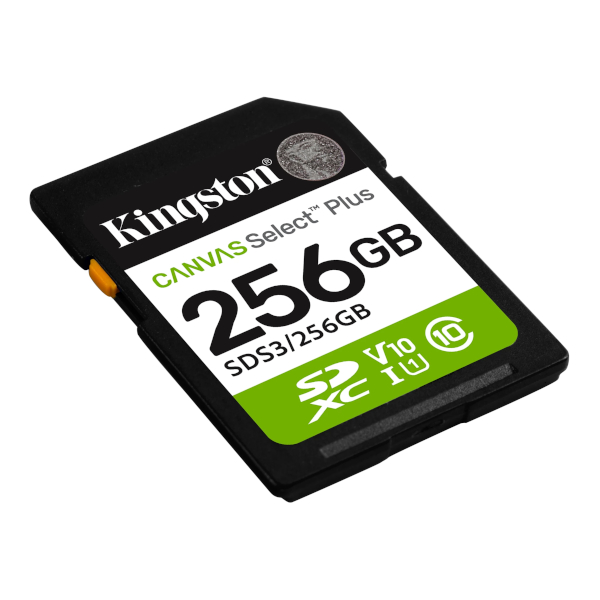 SD kartica KINGSTON Canvas Select Plus Gen3 256GB (150MB/s, C10, UHS-I U1, V10)-0