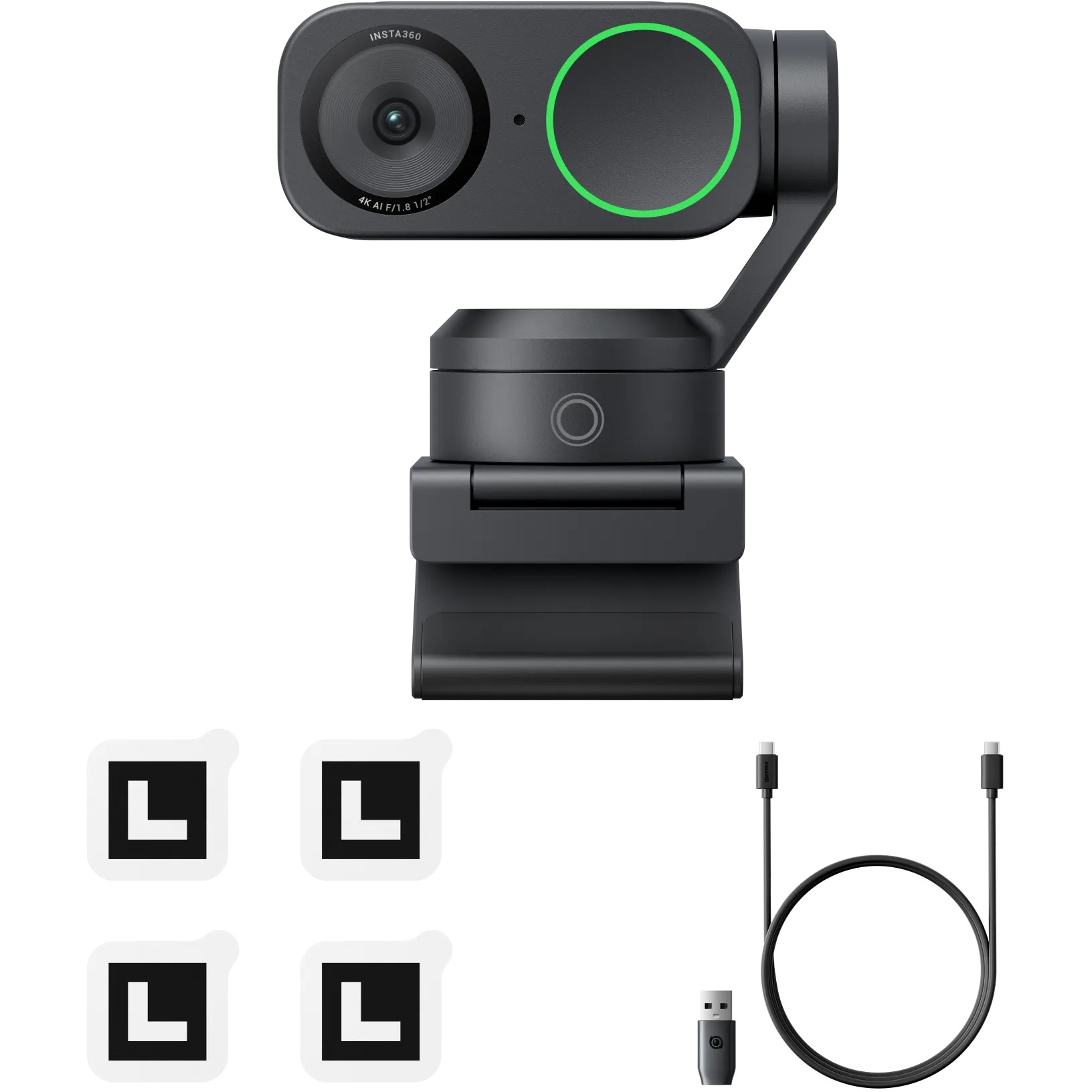 Web kamera INSTA360 Link 2 3840 x 2160 pixels USB crna boja-6