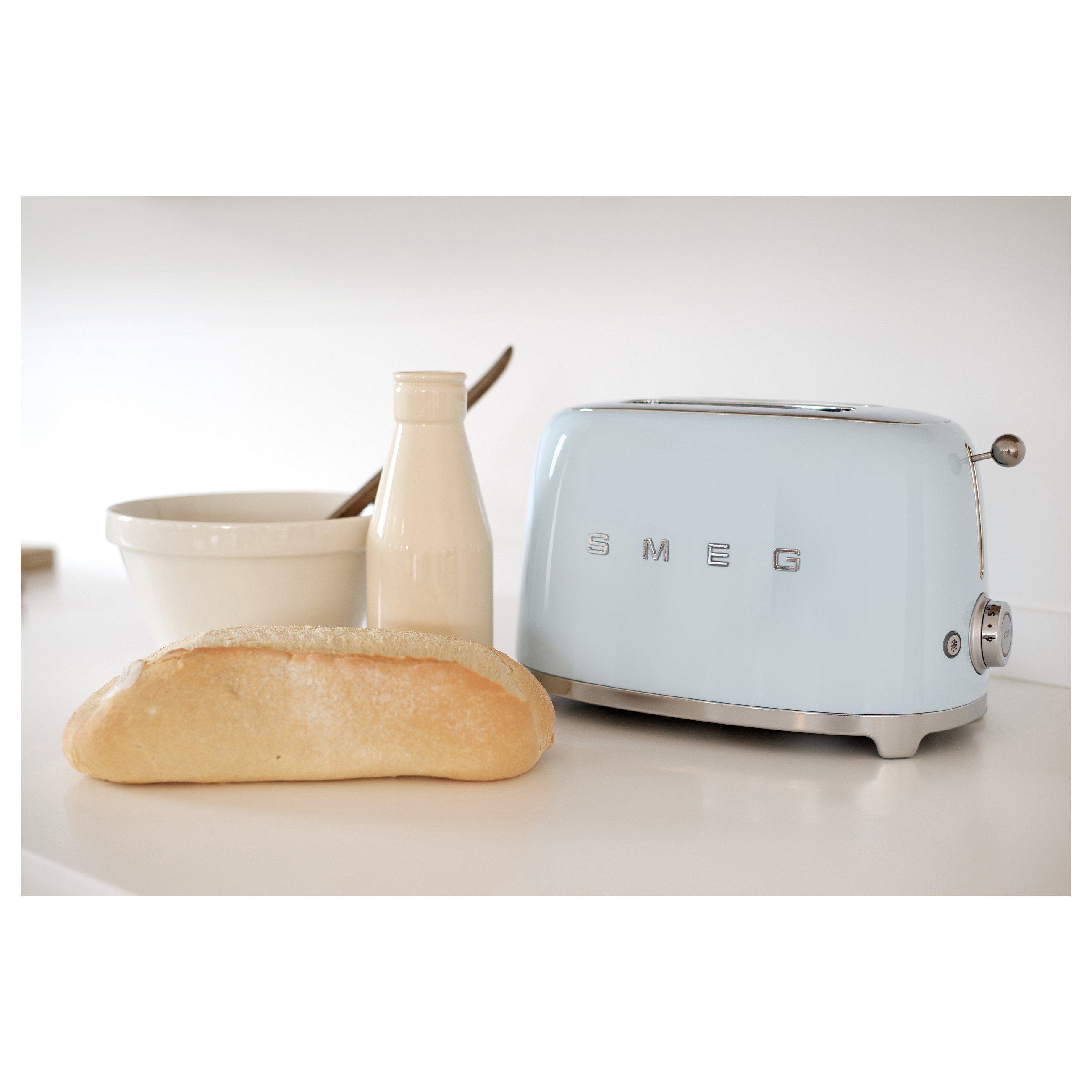 Toster SMEG 50's Style TSF01PBEU (950W, 2 utora, Pastelno plava)-8
