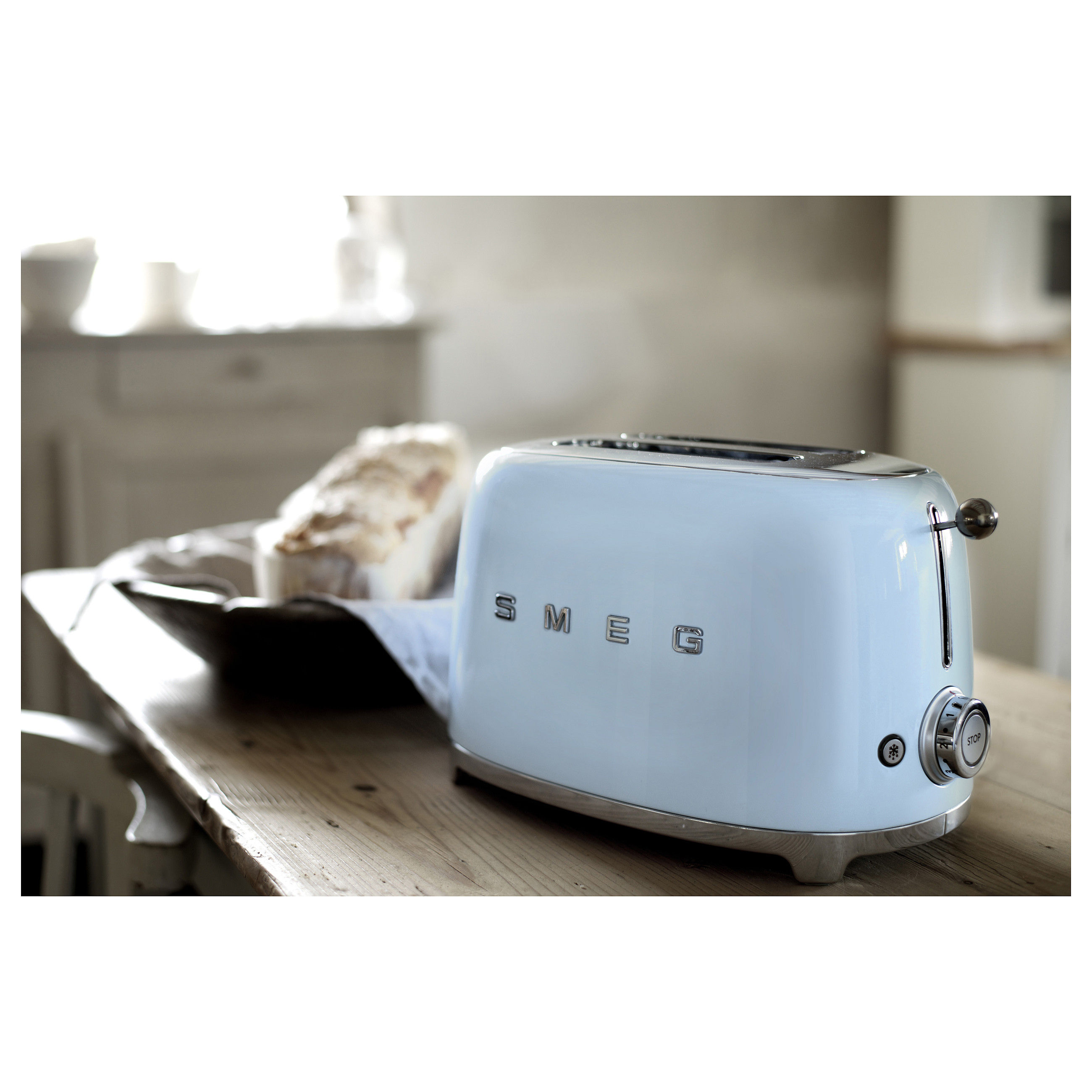 Toster SMEG 50's Style TSF01PBEU (950W, 2 utora, Pastelno plava)-11