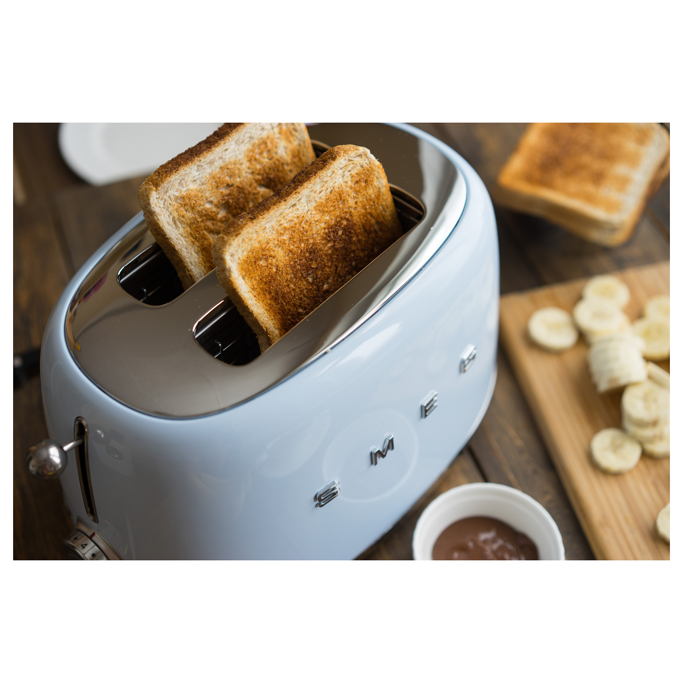 Toster SMEG 50's Style TSF01PBEU (950W, 2 utora, Pastelno plava)-16