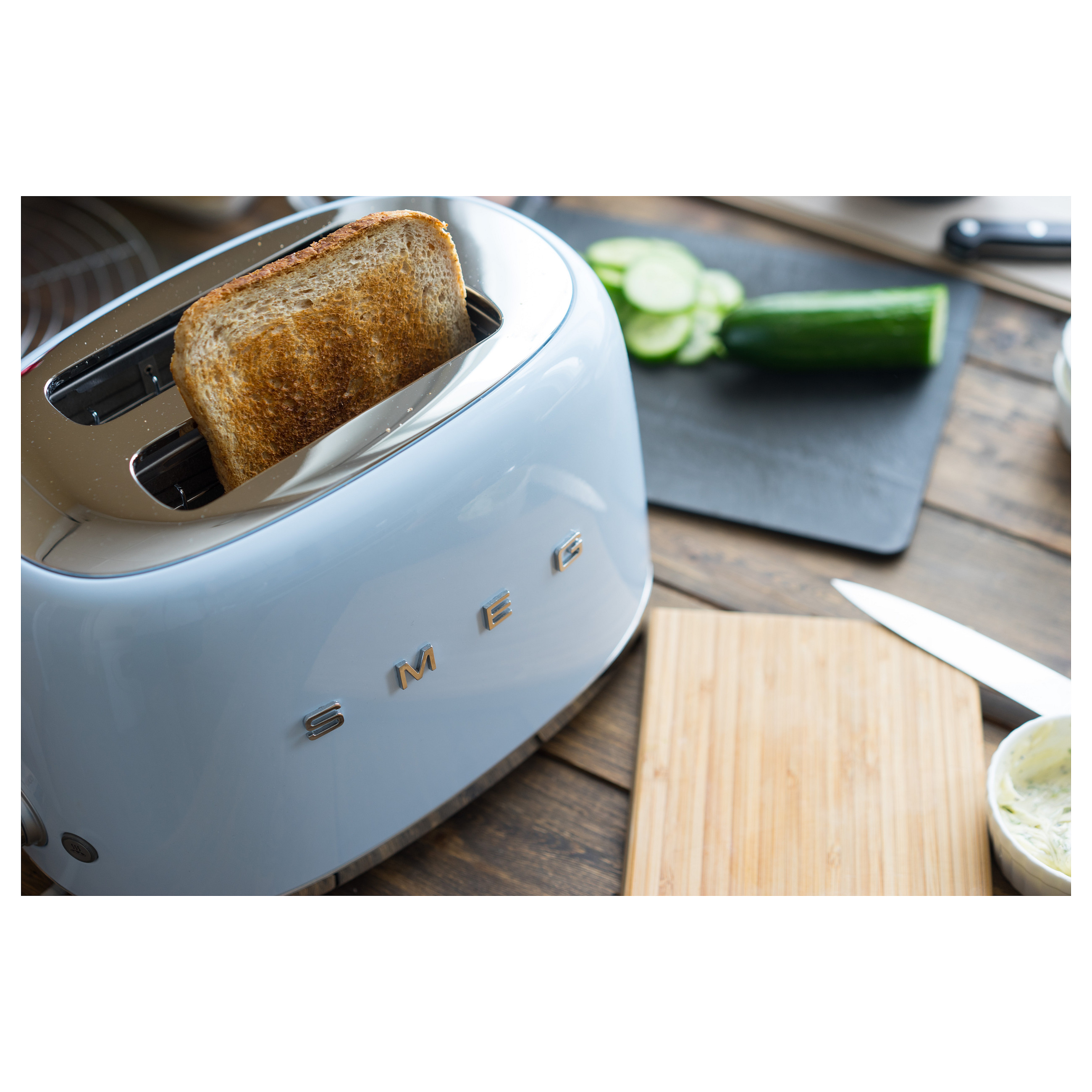 Toster SMEG 50's Style TSF01PBEU (950W, 2 utora, Pastelno plava)-19