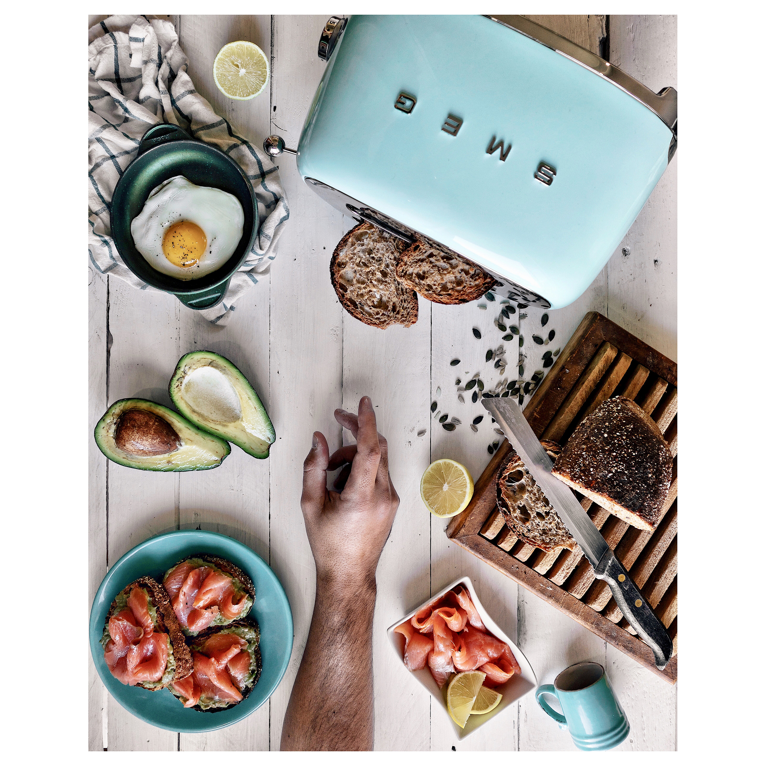 Toster SMEG 50's Style TSF01PBEU (950W, 2 utora, Pastelno plava)-47