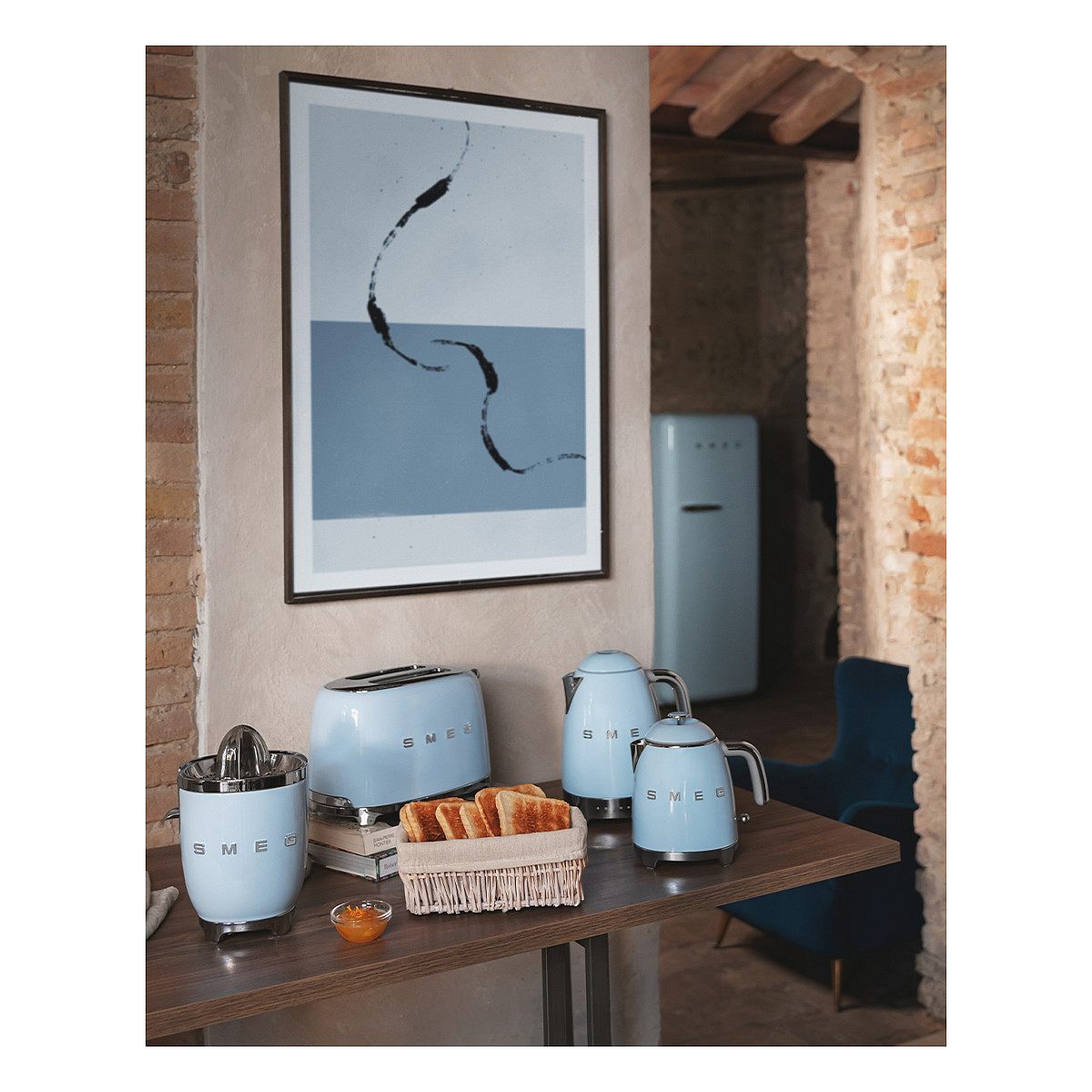 Toster SMEG 50's Style TSF01PBEU (950W, 2 utora, Pastelno plava)-49