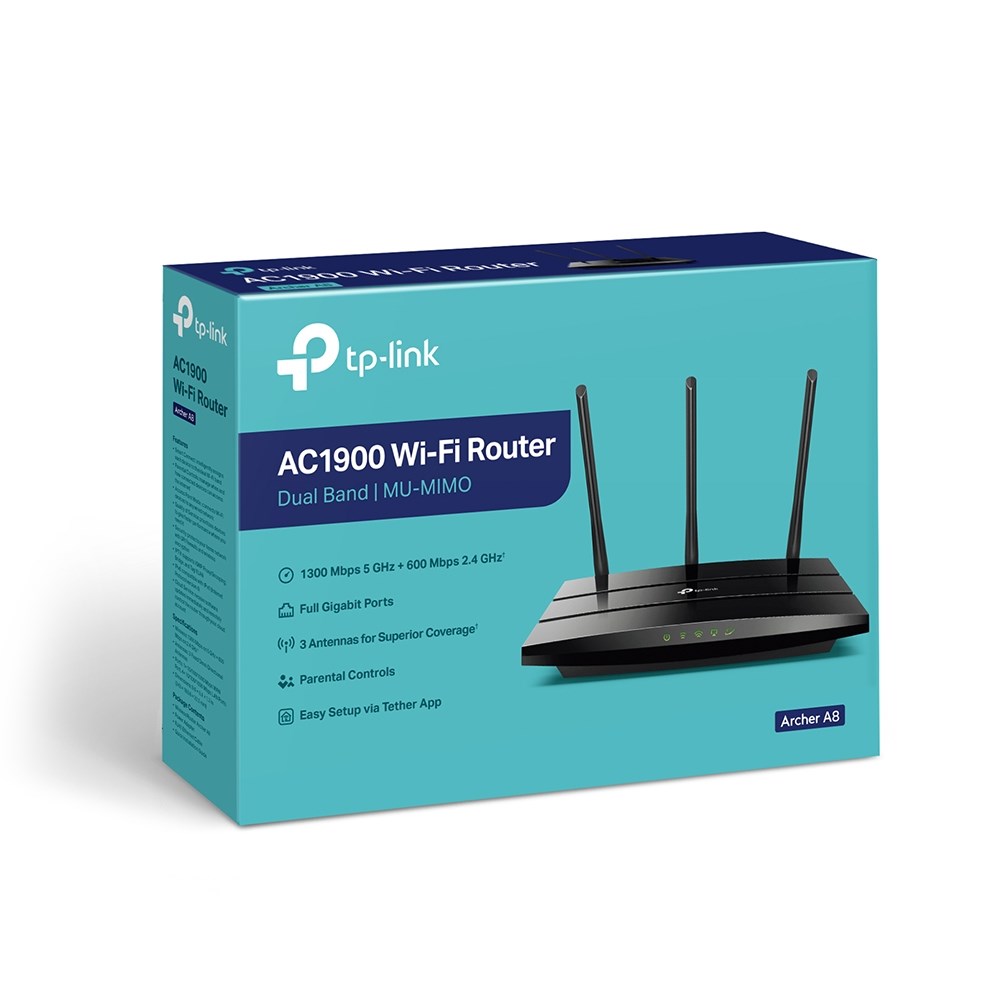Router TP-LINK Archer A8 bežični Gigabit Ethernet Dual-band (2.4 GHz / 5 GHz) Crna-3