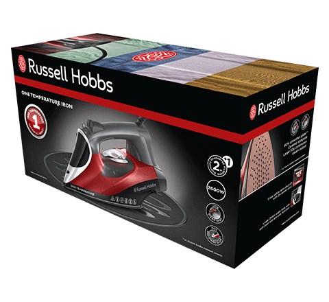 Russell Hobbs 25090-56 iron Dry & Steam iron Ceramic soleplate 2600 W Black, Grey, Red-1
