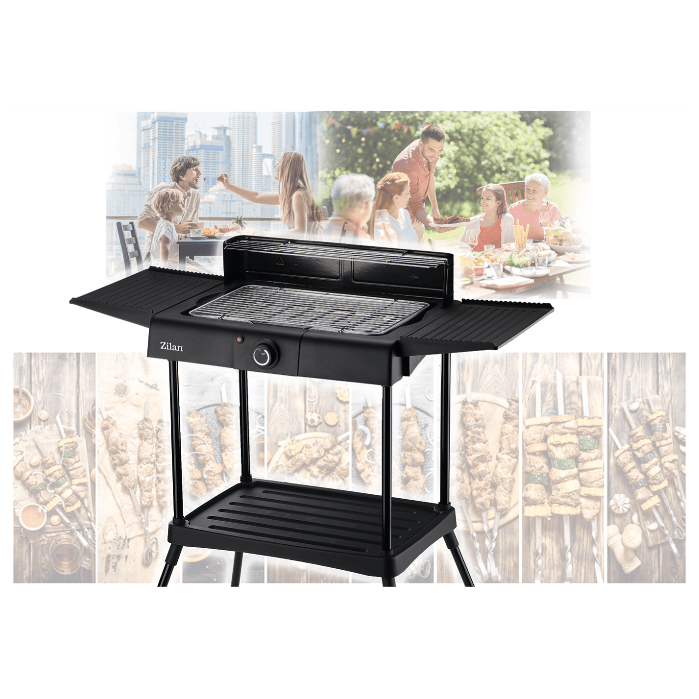 Roštilj - grill ZILAN ZLN3789, električni, 2400 W, samostojeći-11