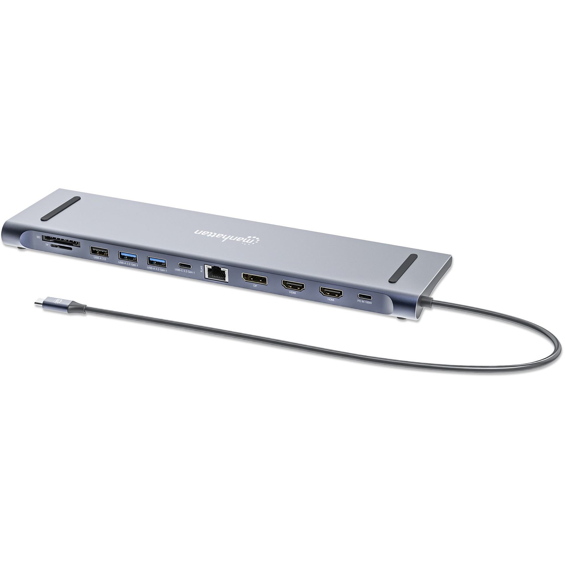 Docking stanica MANHATTAN 2574778 (USB-C, 12-in-1, Triple Monitor, 4K)-0