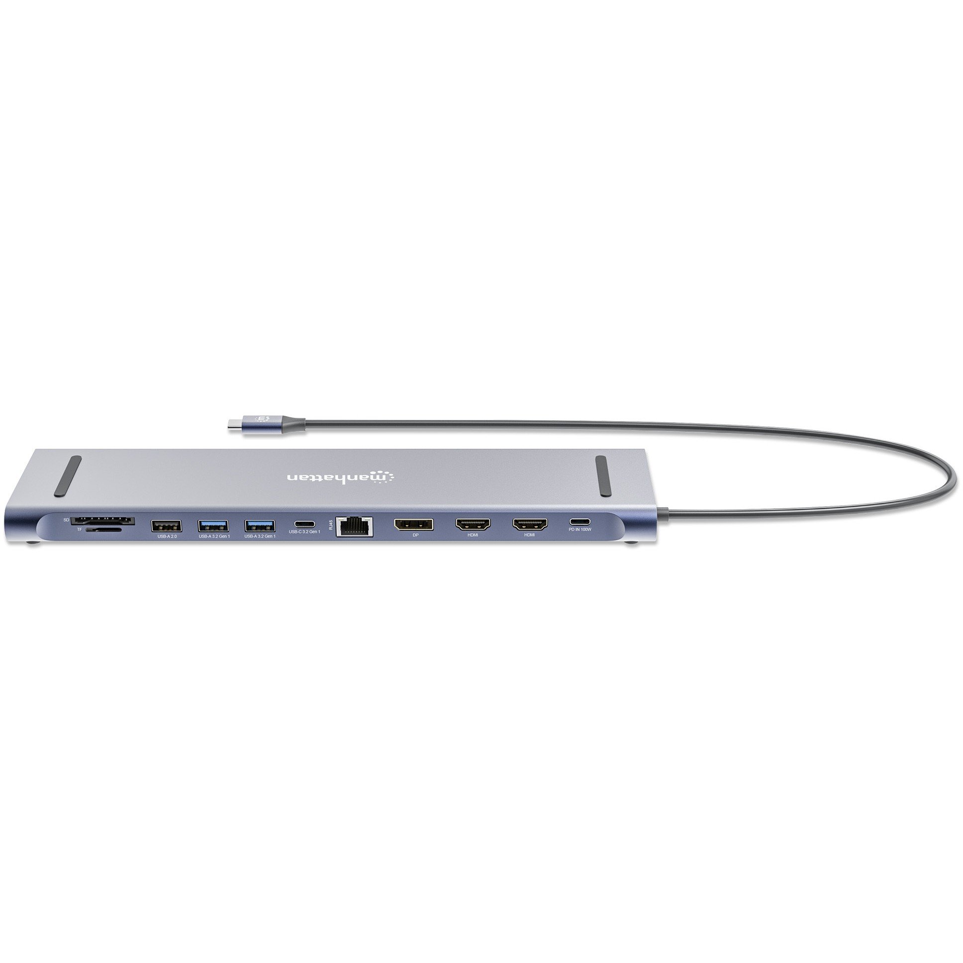 Docking stanica MANHATTAN 2574778 (USB-C, 12-in-1, Triple Monitor, 4K)-3