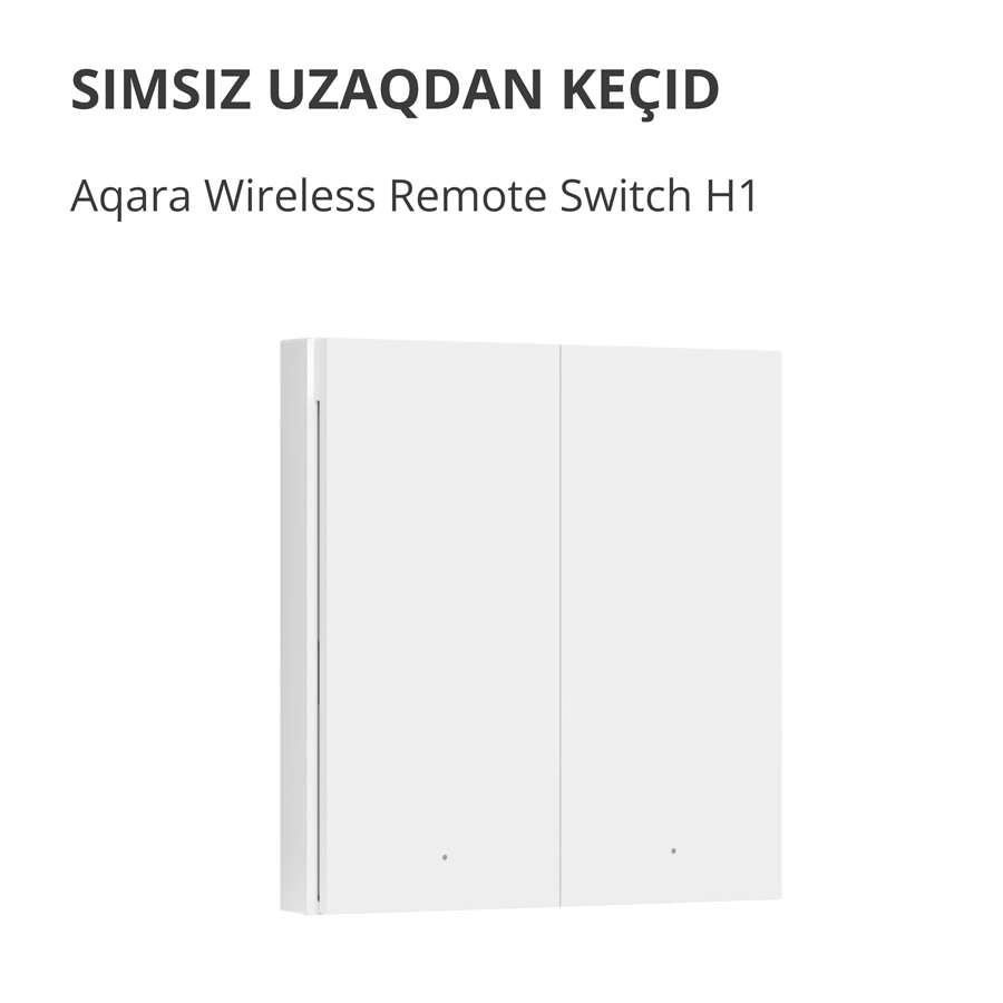 Aqara Wireless Remote Switch H1 (double rocker): Model: WRS-R02; SKU: AR009GLW02-5