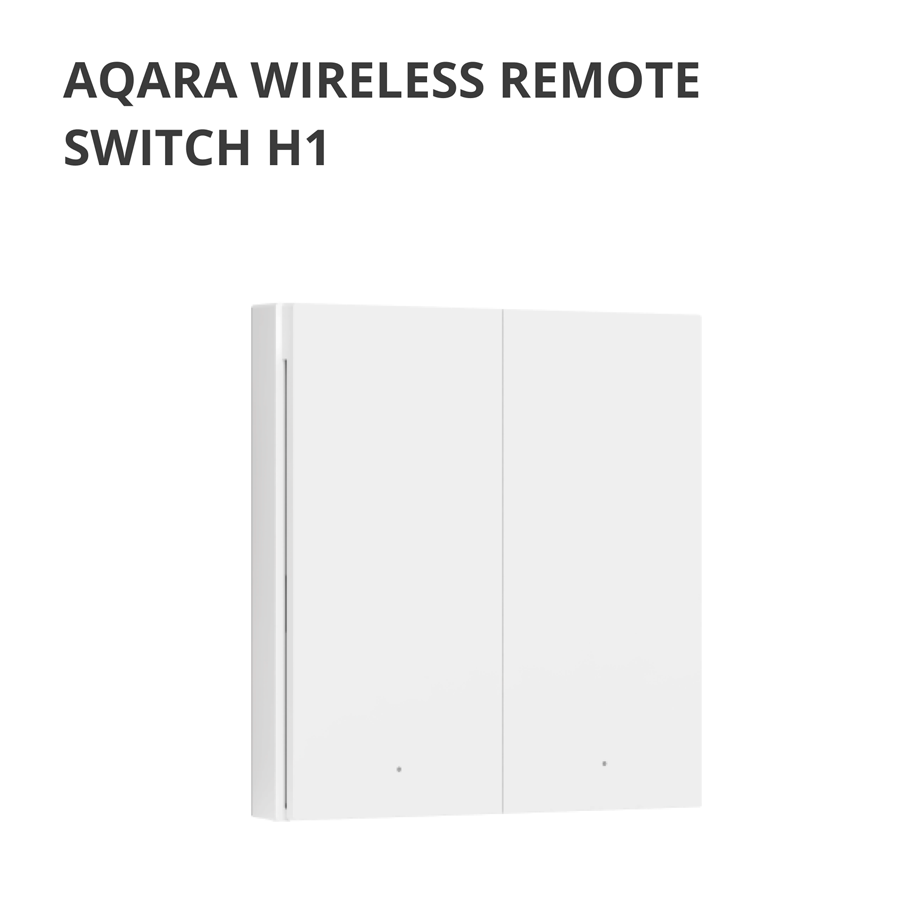 Aqara Wireless Remote Switch H1 (double rocker): Model: WRS-R02; SKU: AR009GLW02-7