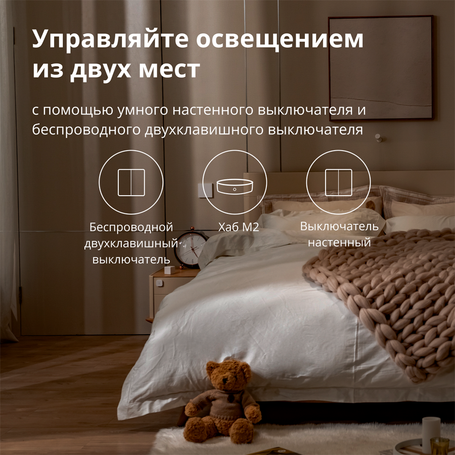 Aqara Wireless Remote Switch H1 (double rocker): Model: WRS-R02; SKU: AR009GLW02-46