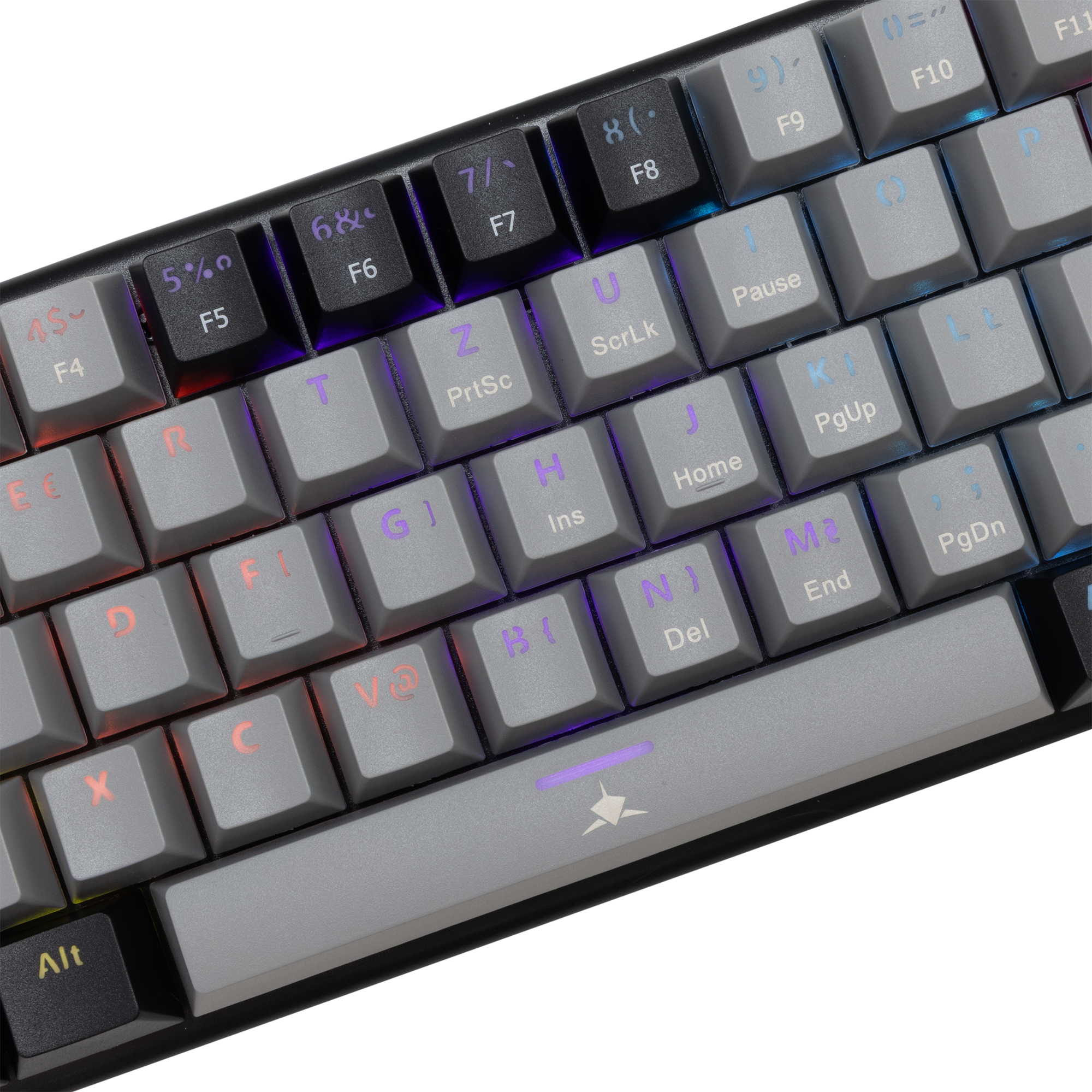 White Shark KEYBOARD GK-002712V2 WAKIZASHI-2 / Gray-Black HR-RED.SW-11