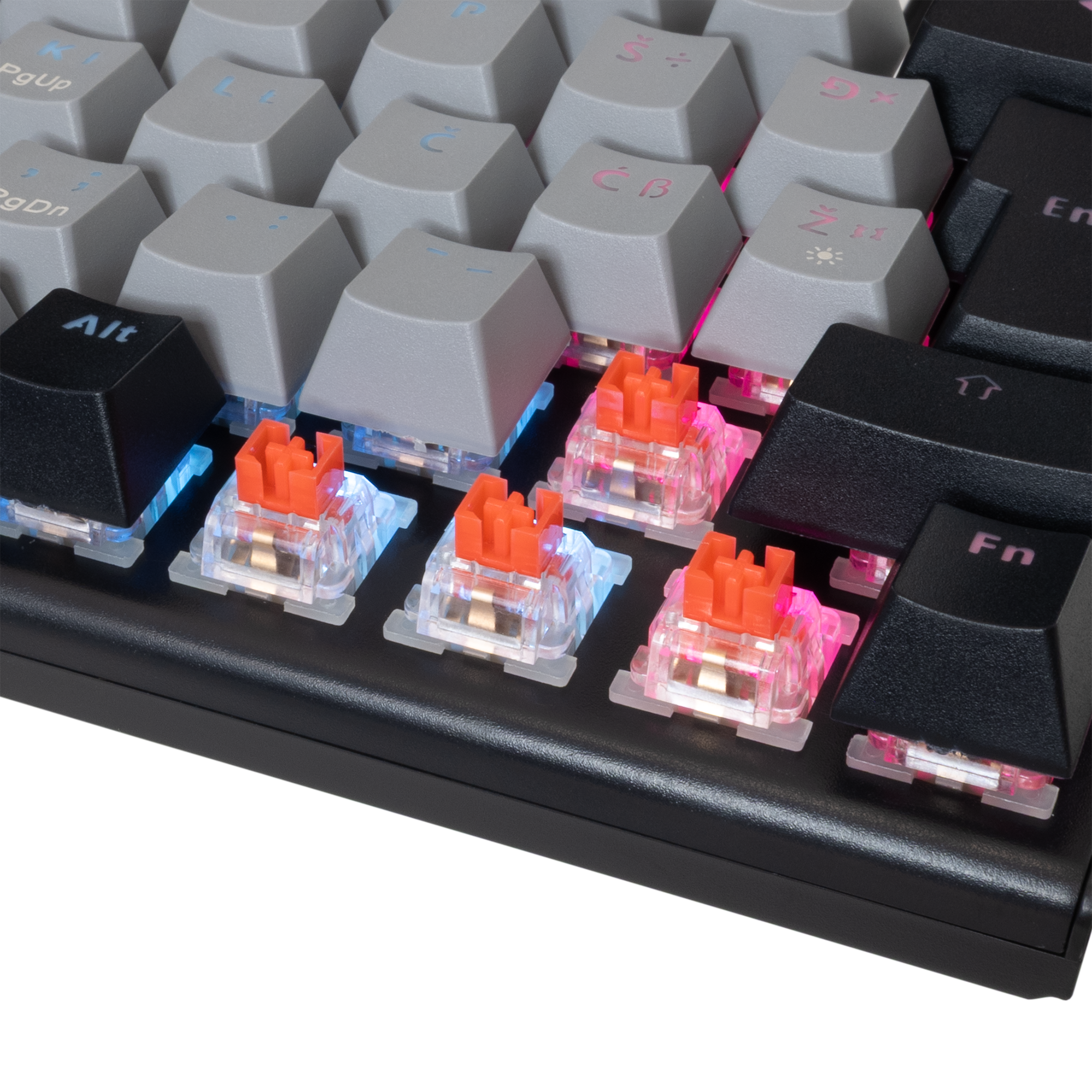 White Shark KEYBOARD GK-002712V2 WAKIZASHI-2 / Gray-Black HR-RED.SW-6