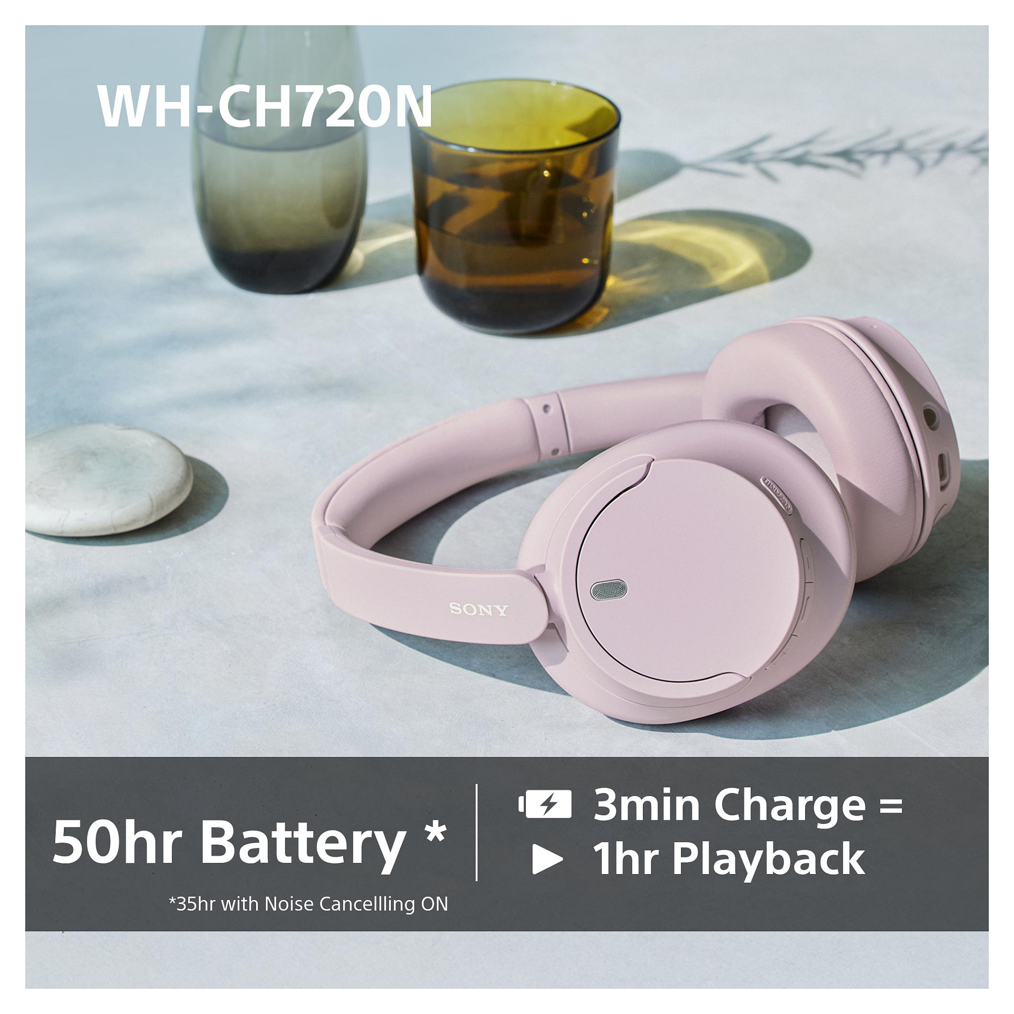 Slušalice SONY WH-CH720N, bežične, over-ear, ANC, roze-12