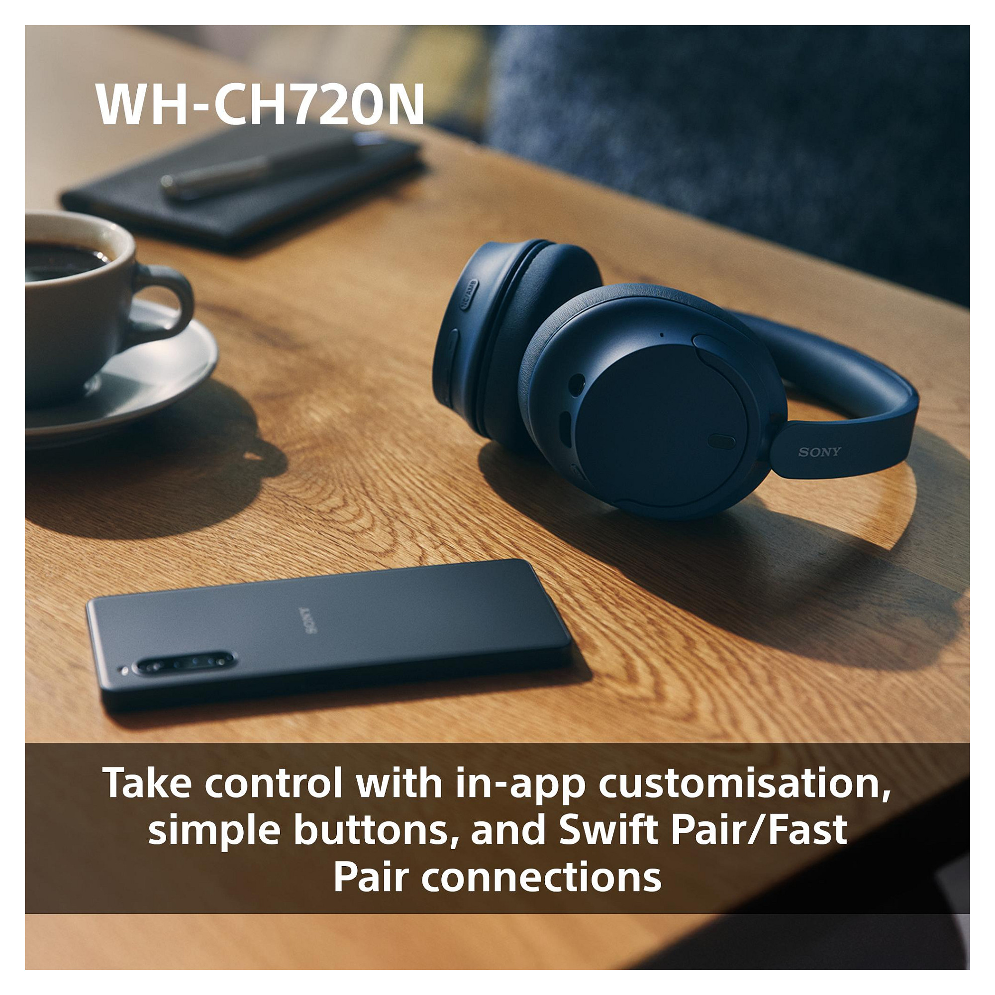 Slušalice SONY WH-CH720N, bežične, over-ear, ANC, roze-14