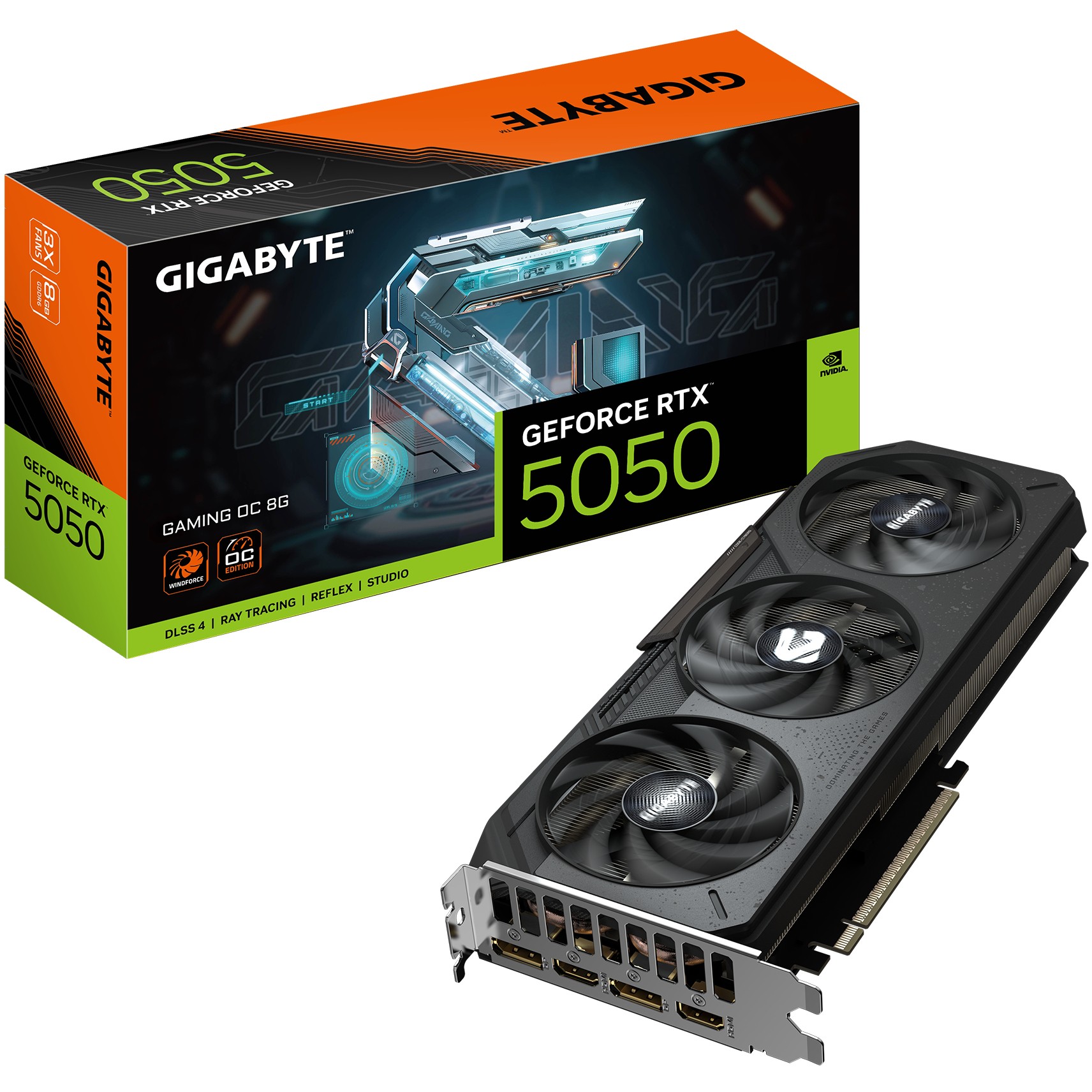 Grafička kartica GIGABYTE GeForce RTX 5050 GAMING OC 8G (8GB GDDR6, 128bit, PCI-E 5.0, 2632MHz, 2 x DP, 2 x HDMI)-7