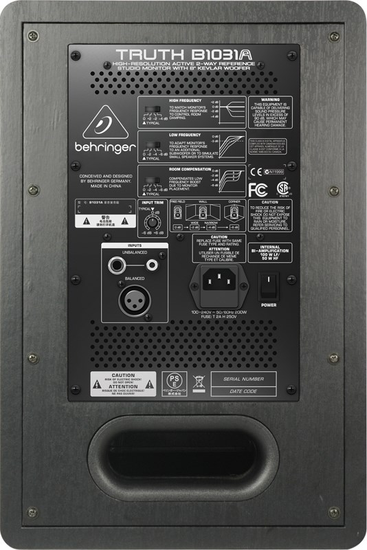 Zvučnici BEHRINGER Truth B1031A (2-way, Silver, Yellow, Wired, 100 W)-2