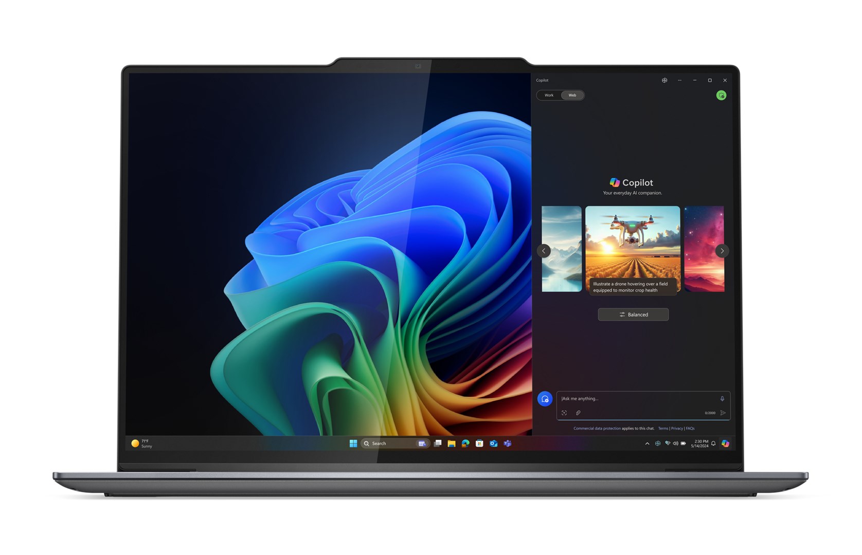 Laptop LENOVO ThinkPad X9-14 Gen 1 Copilot+ PC (14" 2.8K, Intel Core Ultra 7, 32 GB RAM, 1 TB SSD, Wi-Fi 7, Windows 11 Pro, engleska tipkovnica, siva) – internacionalna non HR tipkovnica-1