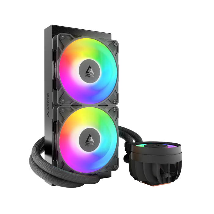 Vodeno hlađenje ARCTIC LIQUID FREEZER III PRO 240mm A-RGB (za INTEL/AMD procesore, 800–2800 vrt/min, 12x A-RGB Gen2 LED diode, 2x P12 Pro A-RGB ventilatora)-1