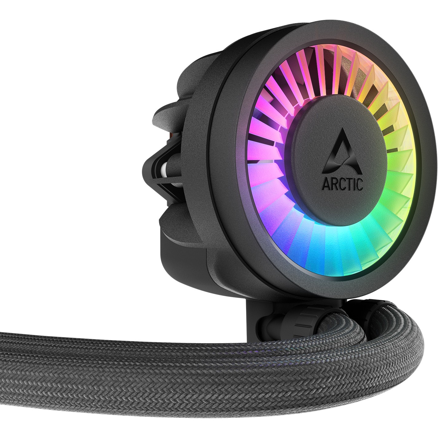 ARCTIC LIQUID FREEZER III PRO 280mm A-RGB vodno hlađenje za INTEL/AMD procesore (bakrena ploča, mikro rezkana rebra, 2x P14 Pro A-RGB ventilator, 400–2500 vrt/min)-9