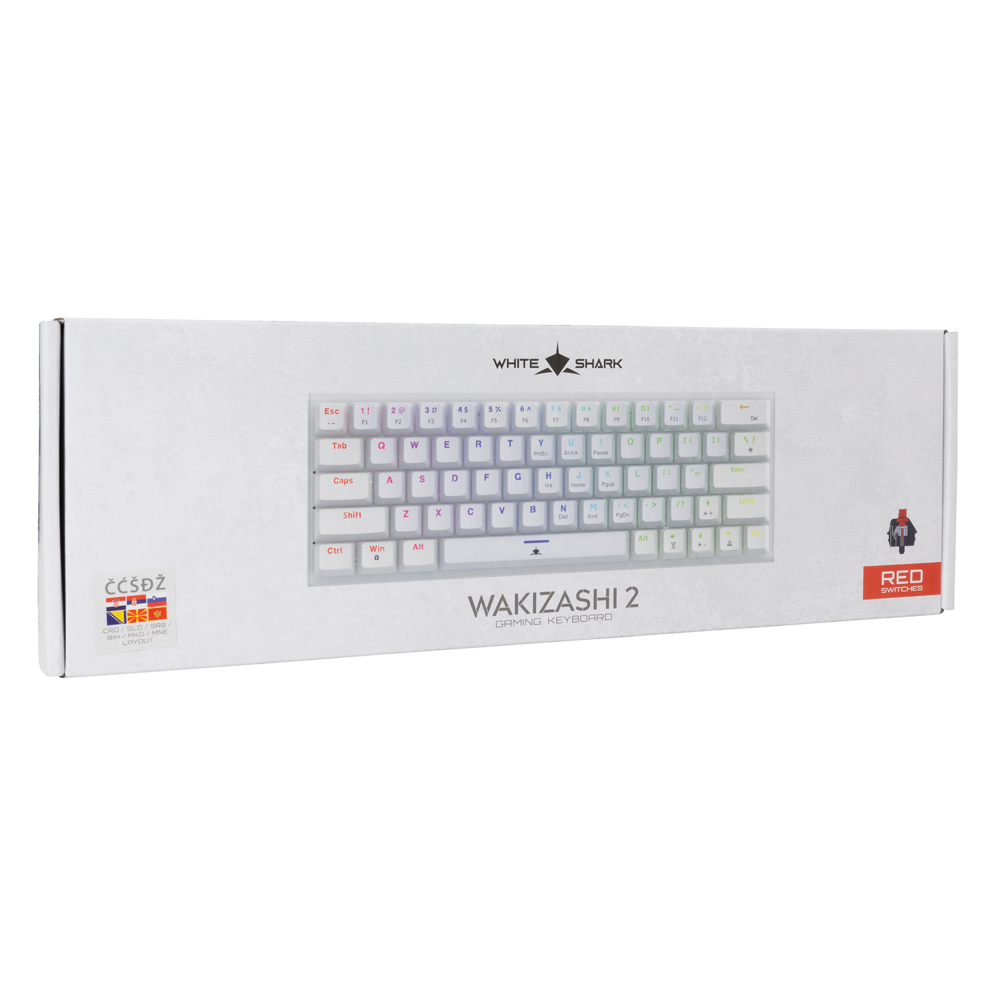 Tipkovnica WHITE SHARK GK-002212V2 WAKIZASHI-2 (bijela, crvena)-17