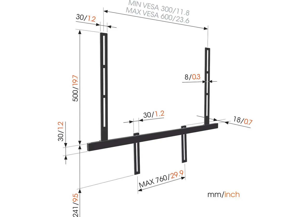 Adapter za nosač za soundbar VOGELS SOUND 3550 XL-2